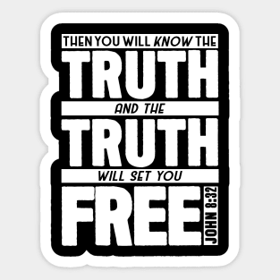 John 8:32 Truth Sticker